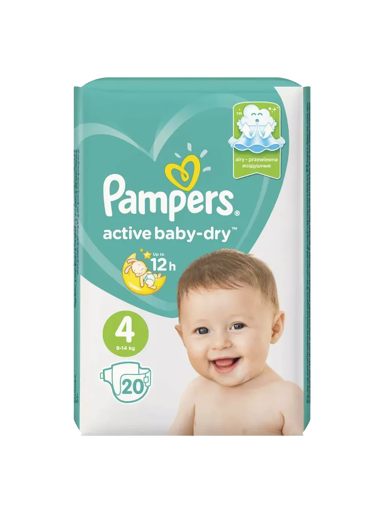 Подгузники Pampers Activ Baby Dry Maxi №20