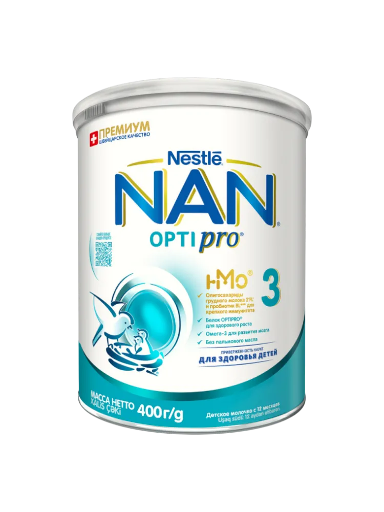 Смесь сухая NAN 3 OPTIPRO 12x400г