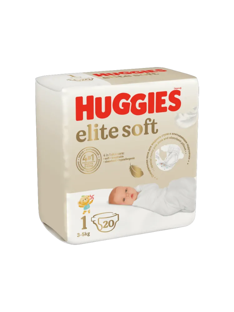 Подгузники Huggies Elite Soft OD Conv  20x8