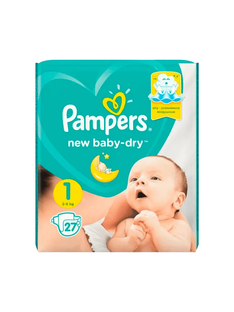 Подгузники Pampers New Baby Dry 2-5 кг №27