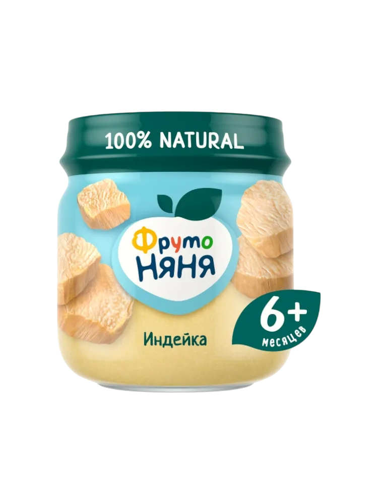 ПЮРЕ ФРУТОНЯНЯ 80Г ИЗ ИНДЕЙКИ ГИПОАЛЛЕРГЕННОЕ 