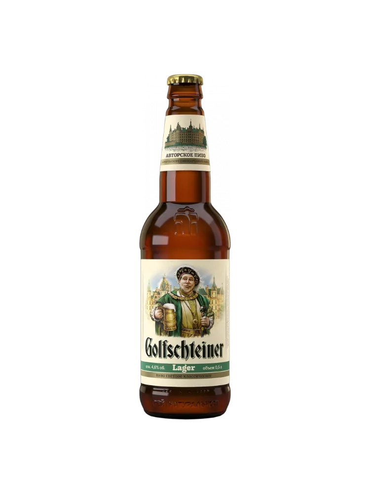 ПИВО GOLFSCHTEINER BEER ПАСТЕРИЗ ФИЛЬТРОВ 0,5Л СТ/Б - фото 1