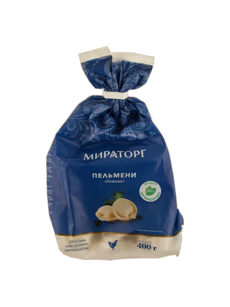 ПЕЛЬМЕНИ МИРАТОРГ 400 ГР НЕЖНЫЕ КУРИЦА