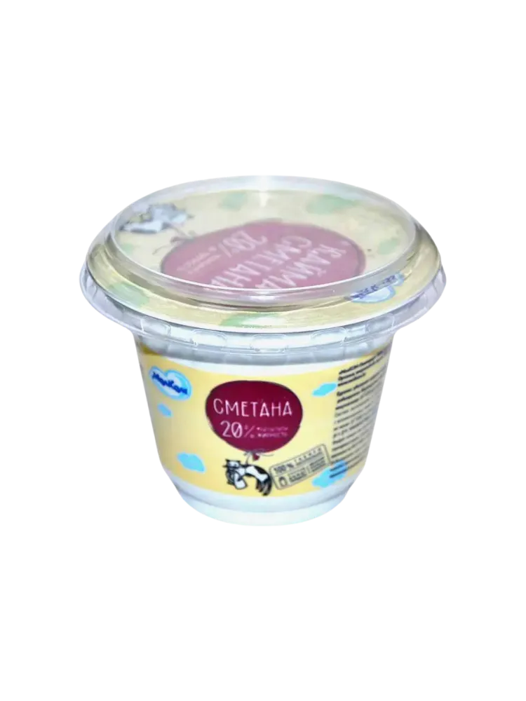 СМЕТАНА МОЛКОМ 180Г 20% 