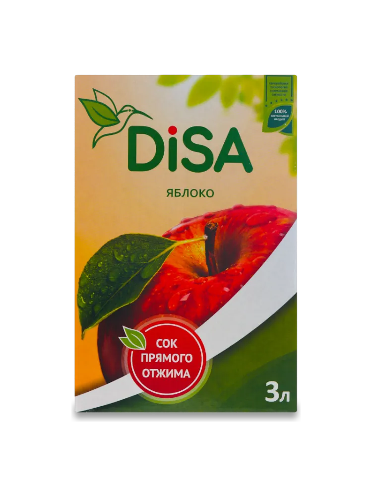 СОК DISA 3Л ЯБЛОКО Т/ПАК