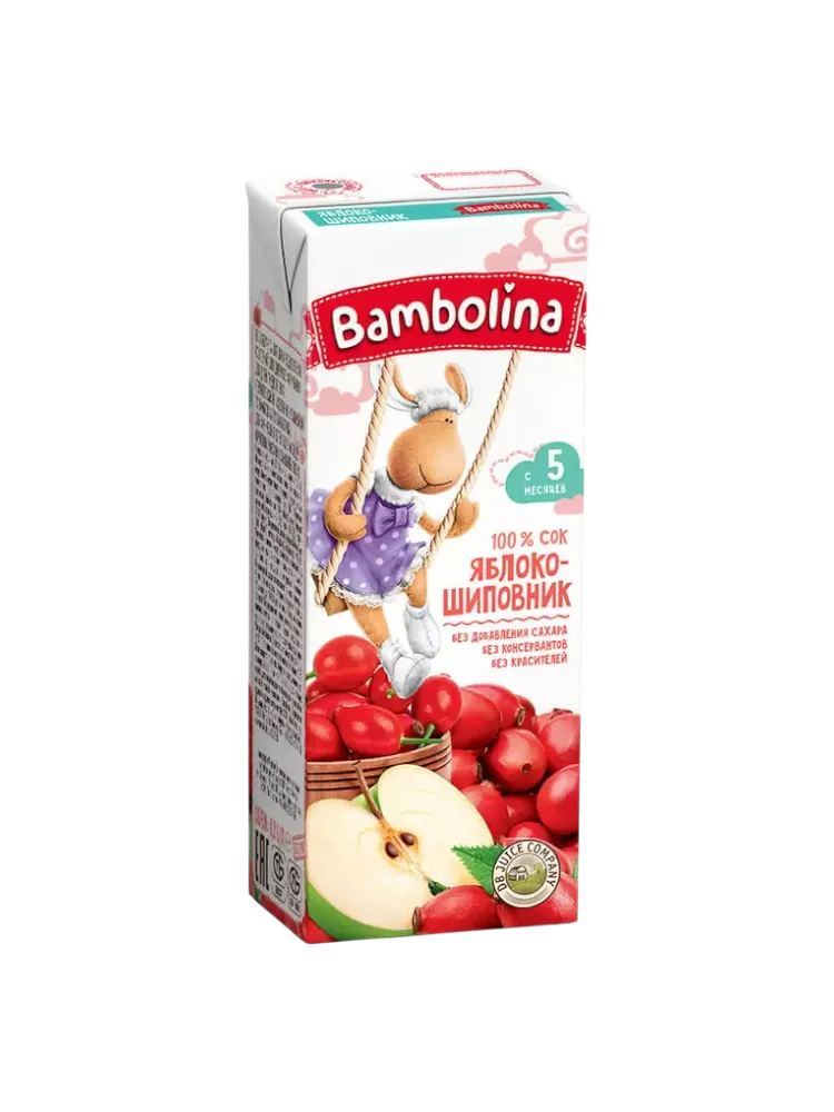 СОК BAMBOLINA 0,2Л ЯБЛОКО/ШИПОВНИК
