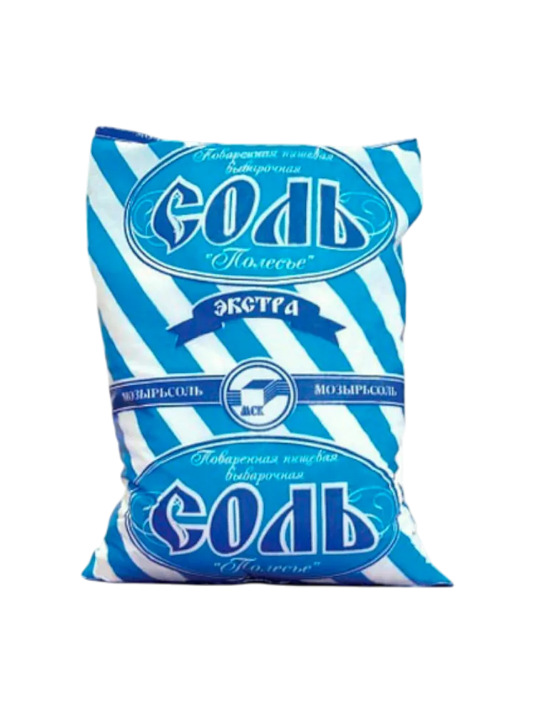 СОЛЬ ЭКСТРА ПОЛЕСЬЕ ФАСОВАНН 1КГ
