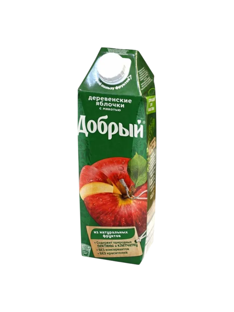 СОК ДОБРЫЙ 1Л ДЕРЕВЕНСКИЕ ЯБЛОЧКИ С МЯК