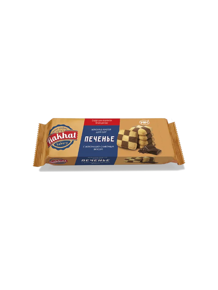 ПЕЧЕНЬЕ RAKHAT BAKERY 165Г С ШОКОЛАДНО СЛИВОЧНЫМ ВКУСОМ