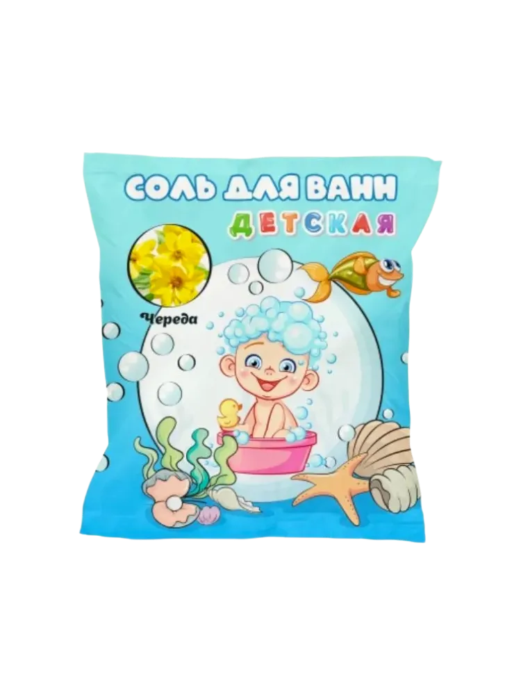 СОЛЬ ДЛЯ ВАНН АРОМИКА ДЕТСКАЯ ЧЕРЕДА  ПАКЕТ 1000Г