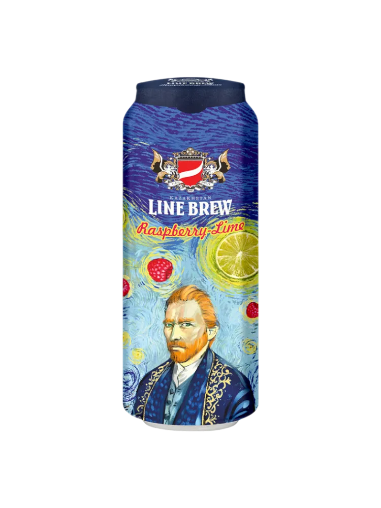 ПИВО LINE BREW RASPBERRY LIME 0,568Л Ж/Б - фото 1