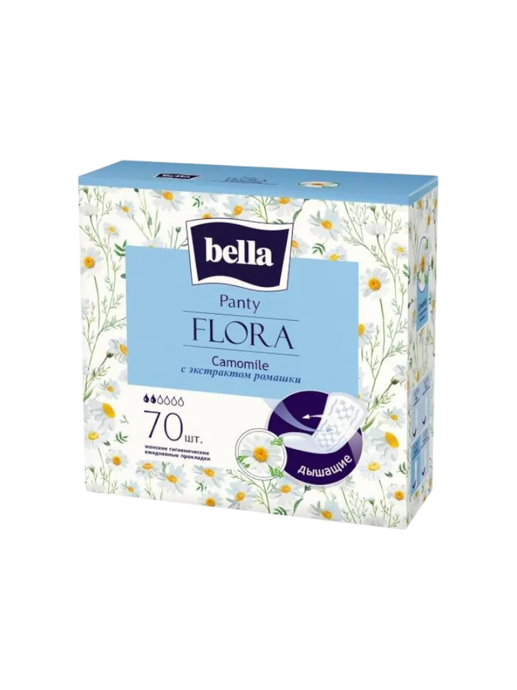 ПРОКЛАДКИ ЕЖЕДН BELLA PANTY FLORA CAMOMILE 70ШТ