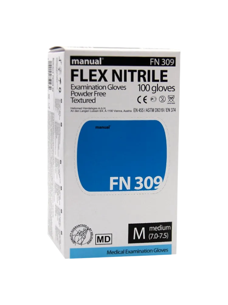 Перчатки Manual FN309l  нитрил. р-рМ  синие