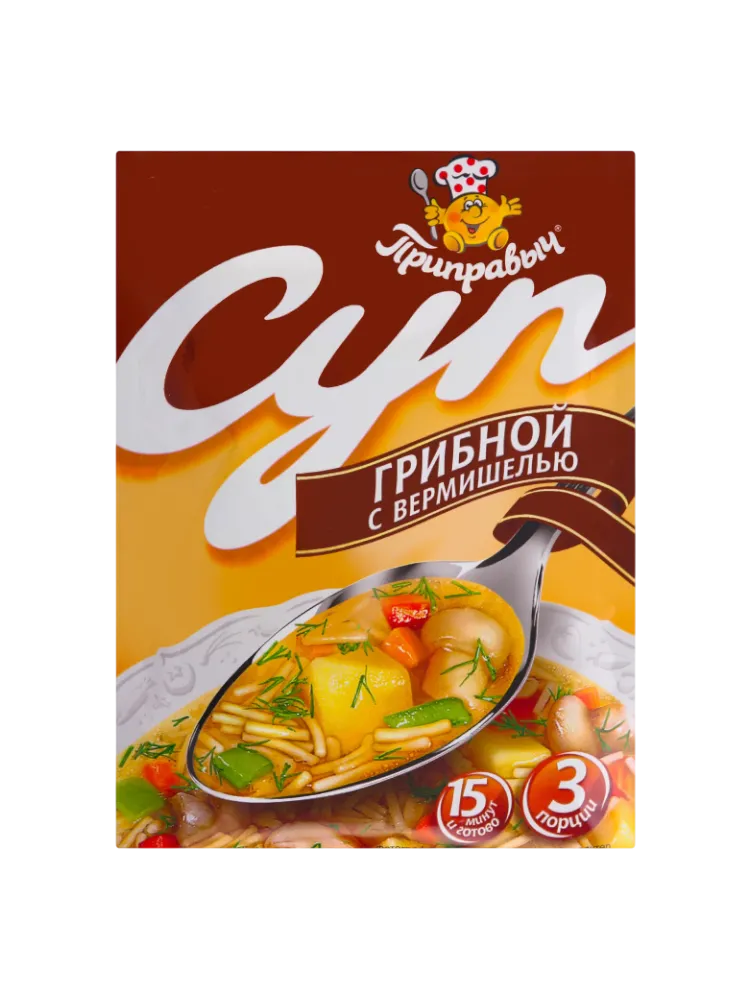 СУП ПРИПРАВЫЧ 60Г ГРИБНОЙ С ВЕРМИШЕЛЬЮ
