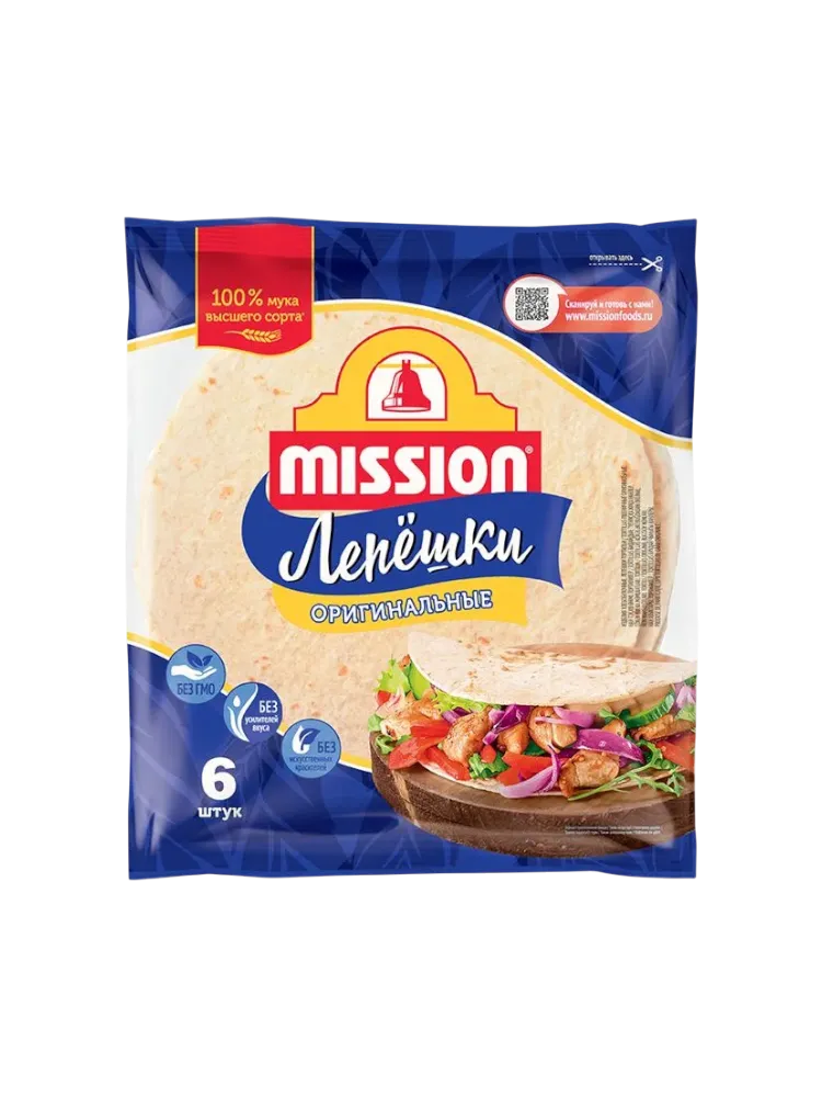 ТОРТИЛЬИ MISSION 250Г ОРИГИН ПШЕНИЧ