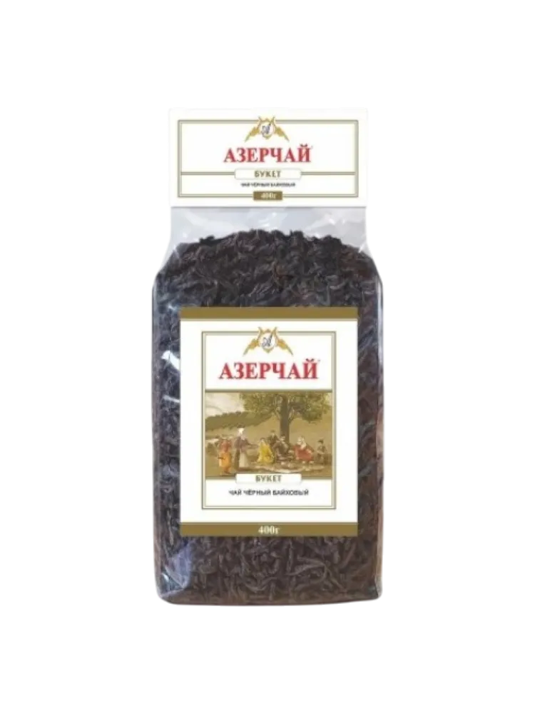 ЧАЙ AZERCAY 400Г ЧЕРНЫЙ БУКЕТ ЛИСТ ПР УП
