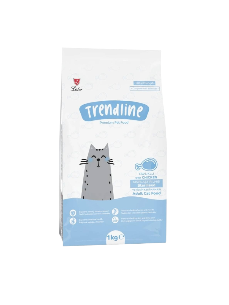 Корм Lider Trendline Sterilised для стерилизованных курица, злаки 1 кг (на развес)