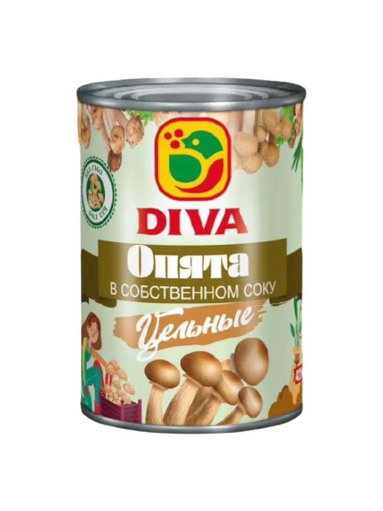 ОПЯТА DIVA ЦЕЛЬНЫЕ В СОБСТ СОКУ 425МЛ Ж/Б - фото 1