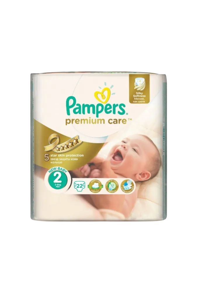 Подгузники Pampers PremCare 3-6 кг №22