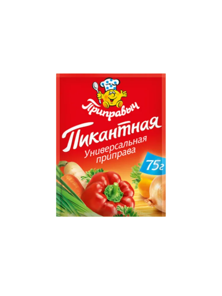 ПРИПРАВА ПРИПРАВЫЧ 75Г УНИВЕРСАЛЬНАЯ ПИКАНТНАЯ