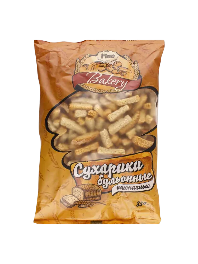 СУХАРИ FINE BAKERY 350Г БУЛЬОННЫЕ ПШЕНИЧНЫЕ