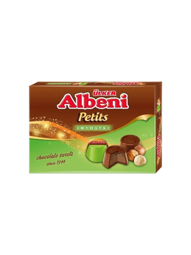ШОКОЛАДНЫЕ КОНФЕТЫ ALBENI PETITS С ФУНДУЧНЫМ КРЕМОМ 192Г 