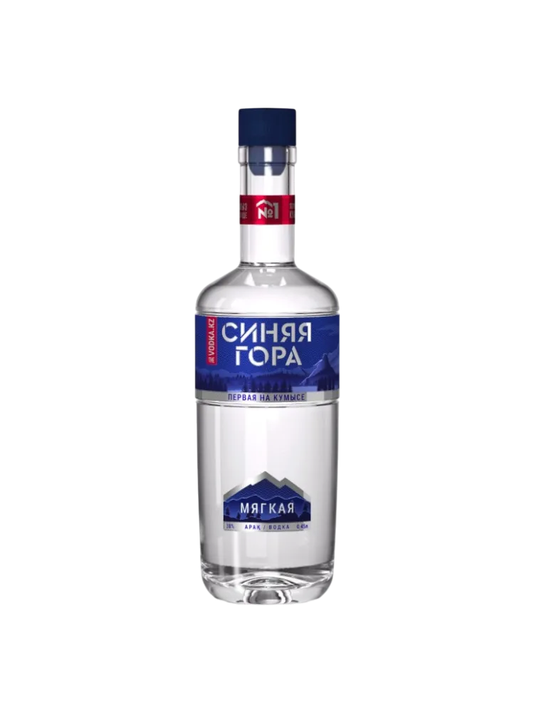ВОДКА СИНЯЯ ГОРА 0.9Л МЯГКАЯ 38% - фото 1