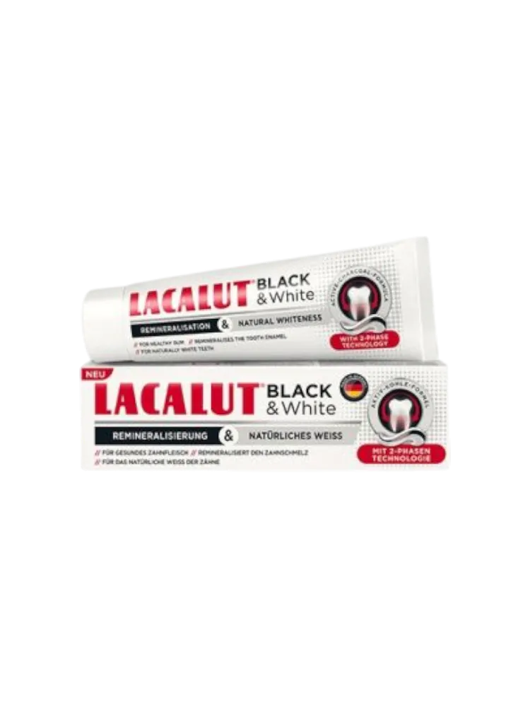 Зубная паста LACALUT Black&White 75 мл С НДС 