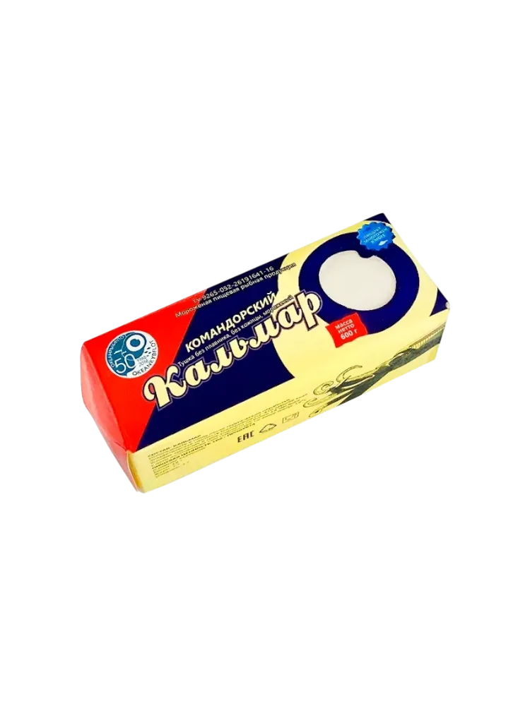 КАЛЬМАР КОМАНДОРСКИЙ ТУШКА РЫБНЫЙ ГОД ОЧИЩЕННАЯ 600Г