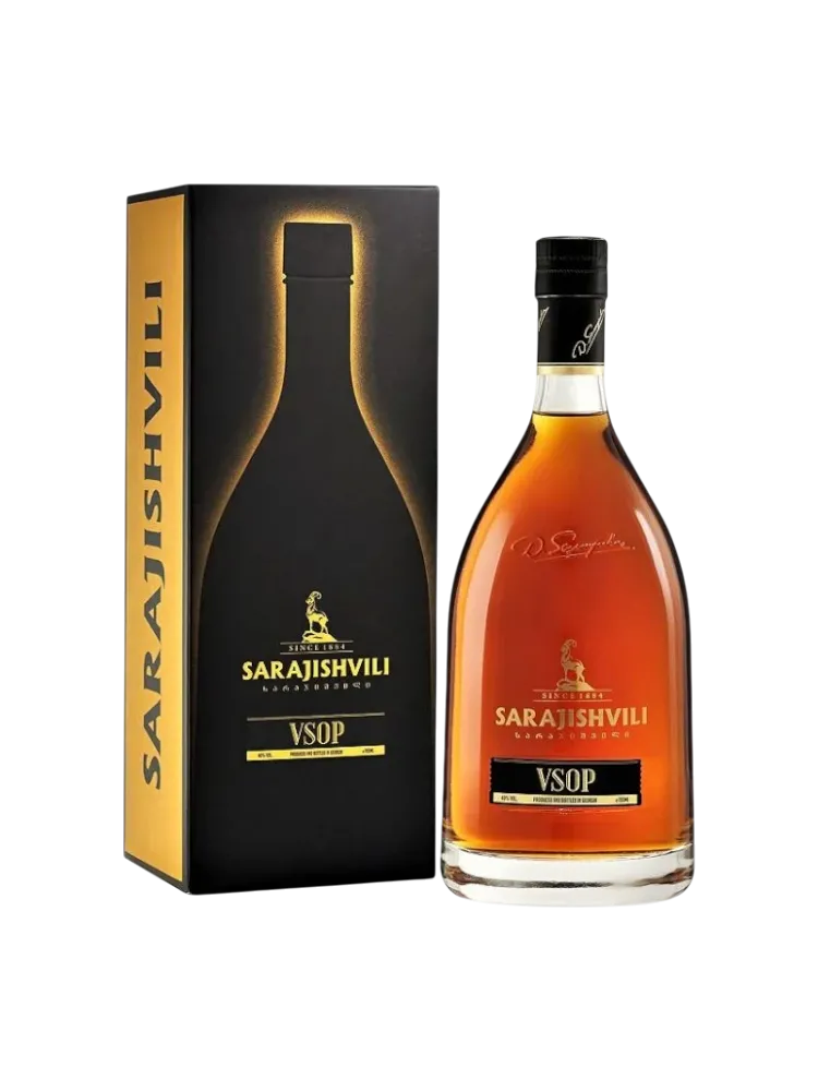 КОНЬЯК ГРУЗИНСКИЙ 0.5Л SARAJISHVILLI VSOP GB (6) КОР - фото 1