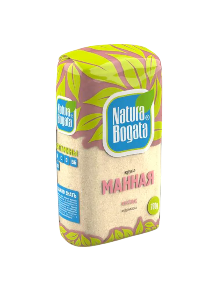 КРУПА NATURA BOGATA 700Г МАННАЯ