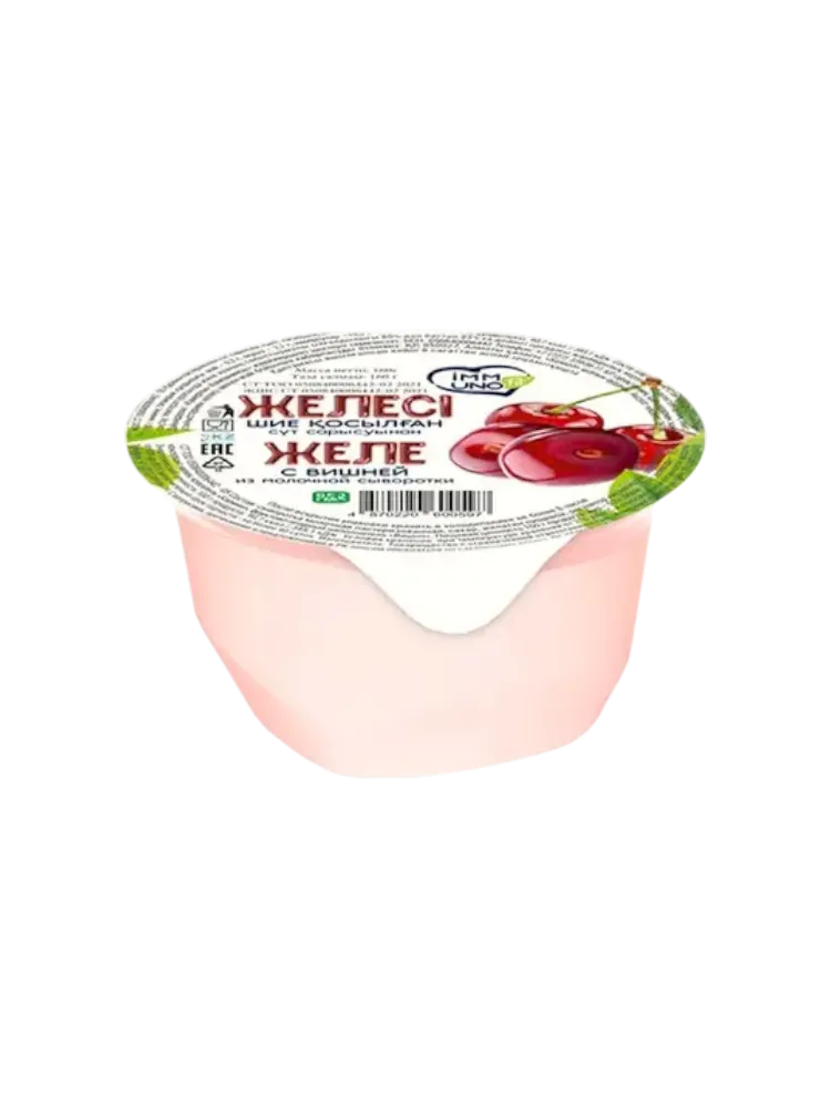 ЖЕЛЕ ИЗ МОЛОЧНОЙ СЫВОРОТКИ МЕЛОДИЯ ВКУСА С ВИШНЕЙ 140Г(12)