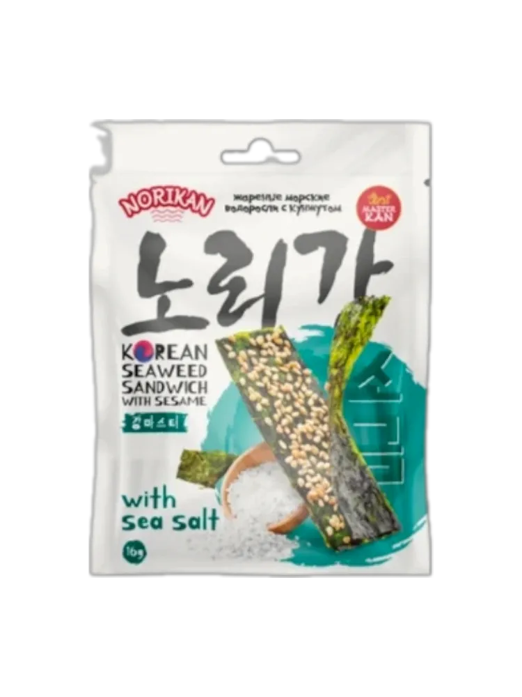 СЭНДВИЧ NORIKAN ИЗ ВОДОРОСЛЕЙ/КУНЖУТ/СОЛЬ 16Г(36)