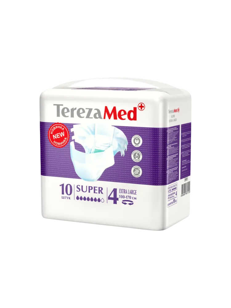 TerezaMed Подгузники Super XL №10