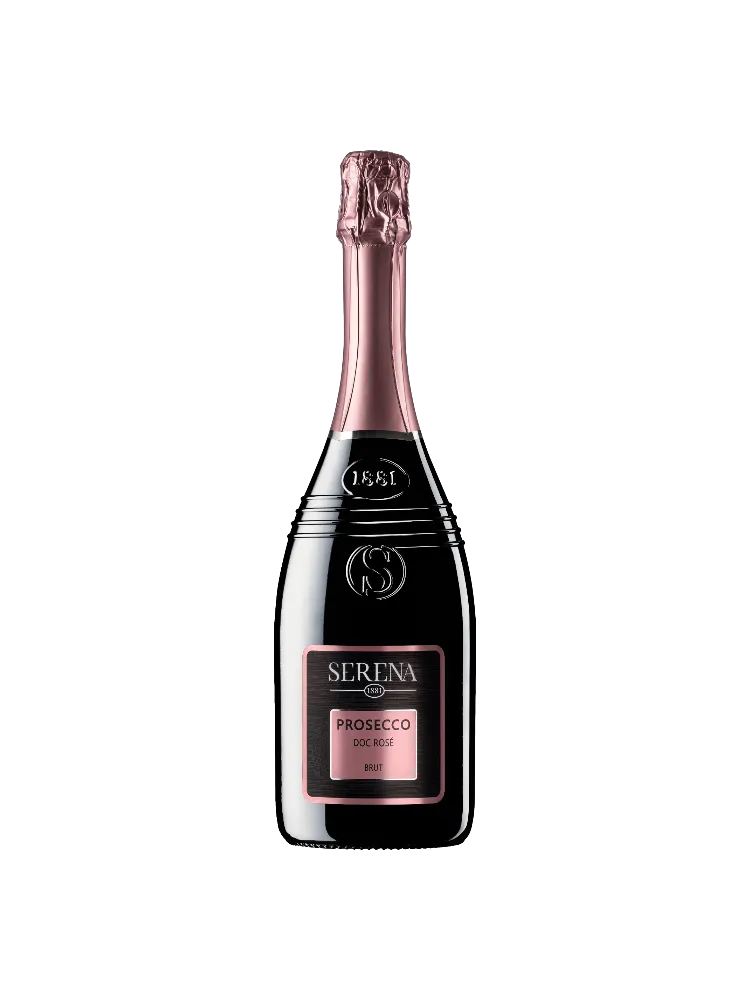 ВИНО ИГРИСТОЕ РОЗОВОЕ СУХОЕ SERENA PROSECCO ROSE BRUT 11% 0.75Л  - фото 1