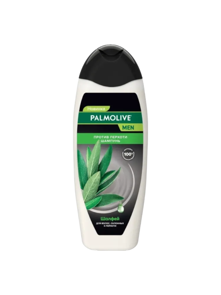 ШАМПУНЬ PALMOLIVE MEN ПРОТИВ ПЕРХОТИ ШАЛФЕЙ 450МЛ - фото 1