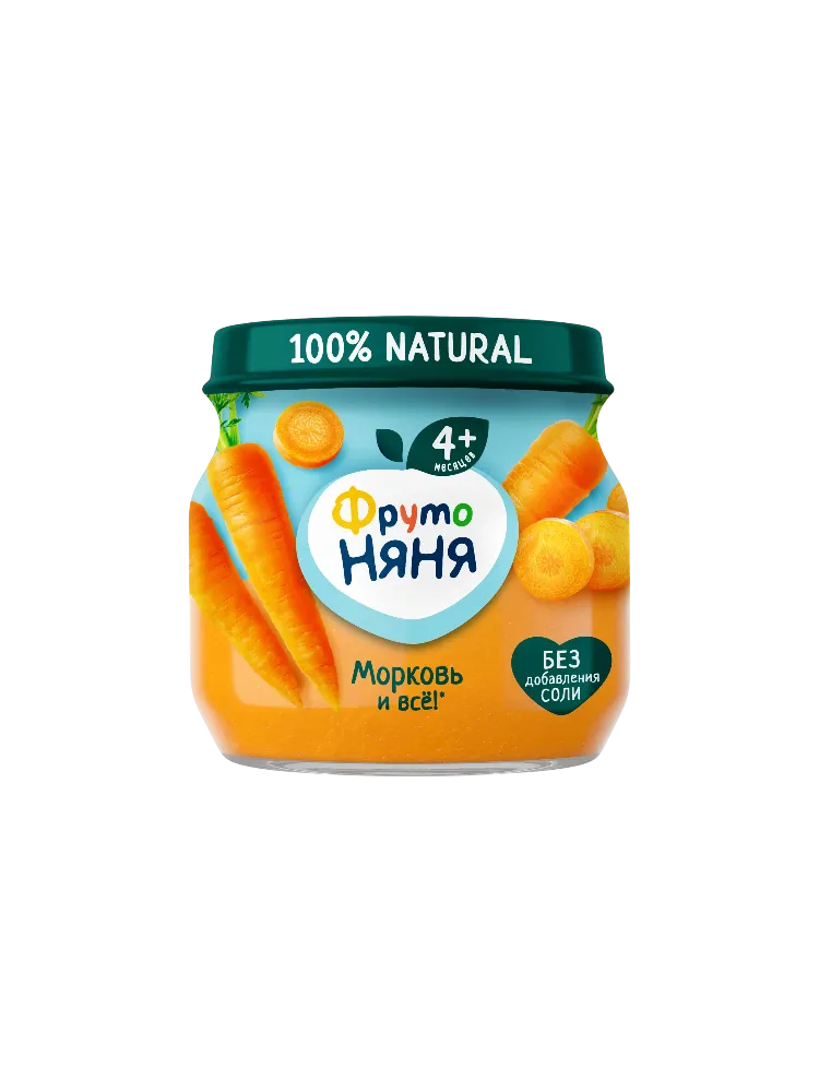 ПЮРЕ ФРУТОНЯНЯ 80Г ИЗ МОРКОВИ ГИПОАЛЛЕРГЕННОЕ 