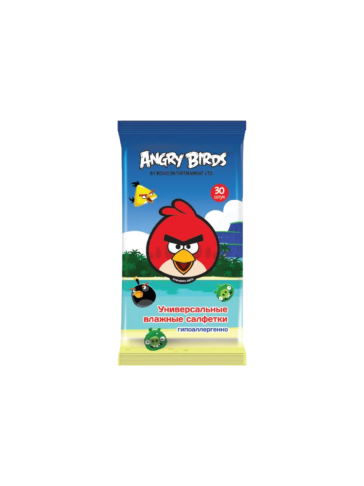 Салфетки влажные Andry Birds Универсальные №30 