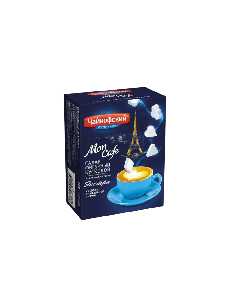 САХАР БЕЛЫЙ ЧАЙКОФФСКИЙ КУСКОВОЙ ФИГУРНЫЙ 500Г