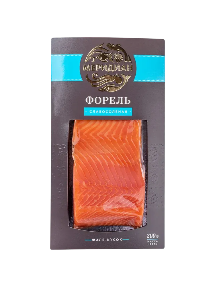 ФОРЕЛЬ МЕРИДИАН 200Г ФИЛЕ-КУСОК С/К С/С