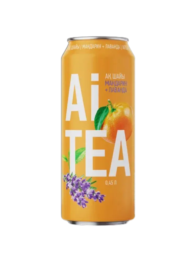 ЧАЙ ХОЛ AI TEA ЧЕРНЫЙ 0,45Л МАНДАРИН ЛАВАНДА Ж/Б