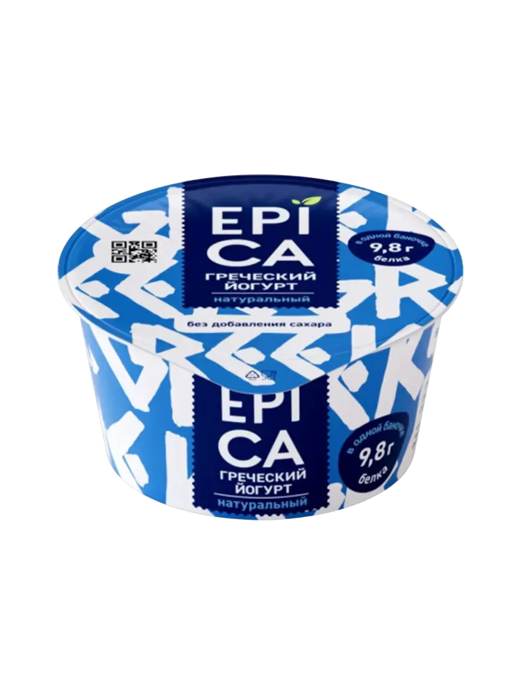 ЙОГУРТ EPICA ГРЕЧЕСКИЙ НАТУРАЛЬНЫЙ 2,5% 130Г - фото 1