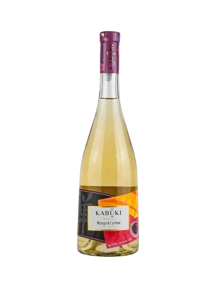 НАПИТОК ВИННЫЙ KABUKI GOLD MANGO & LYCHEE (МАНГО & ЛИЧИ) 0.75Л 9% (6) - фото 1