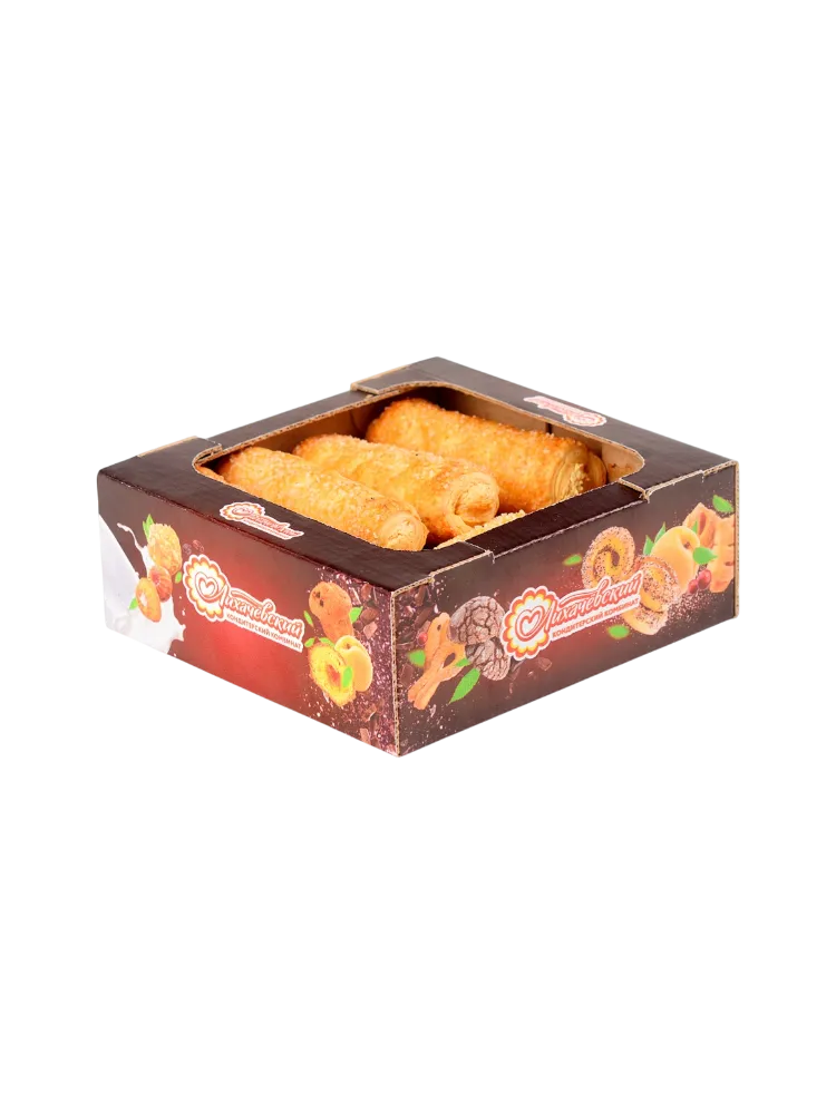 ПЕЧЕНЬЕ ЛКК 400Г ТРУБОЧКА ПЛОМБИР