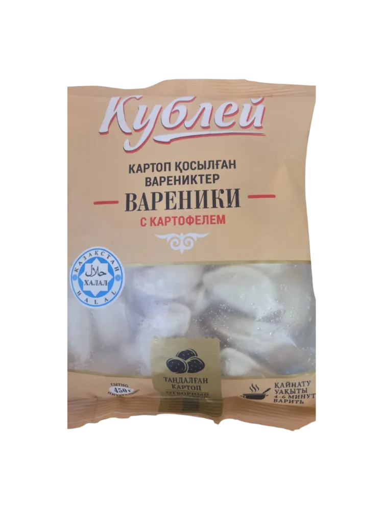 ВАРЕНИКИ КУБЛЕЙ С КАРТОФЕЛЕМ 450Г