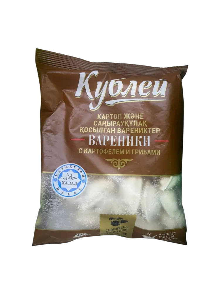 ВАРЕНИКИ КУБЛЕЙ С КАРТОФЕЛЕМ И ГРИБАМИ 450Г