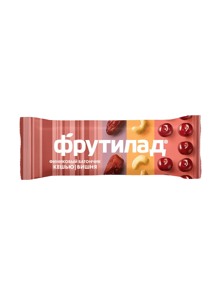 ФИНИКОВЫЙ БАТОНЧИК ФРУТИЛАД 42Г ВИШНЯ/КЕШЬЮ