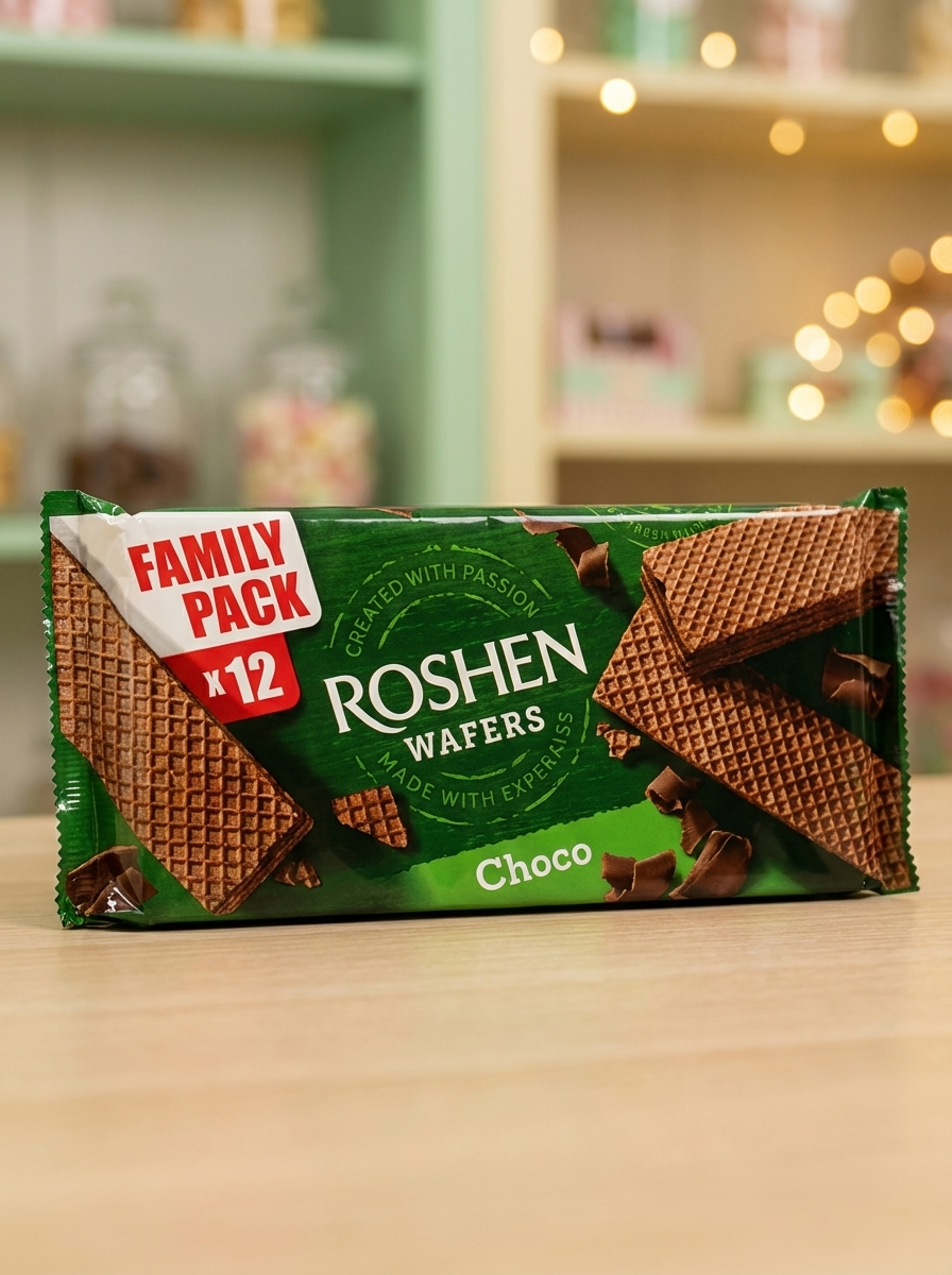 ROSHEN ВАФЛИ WAFERS 216Г ШОКОЛАД