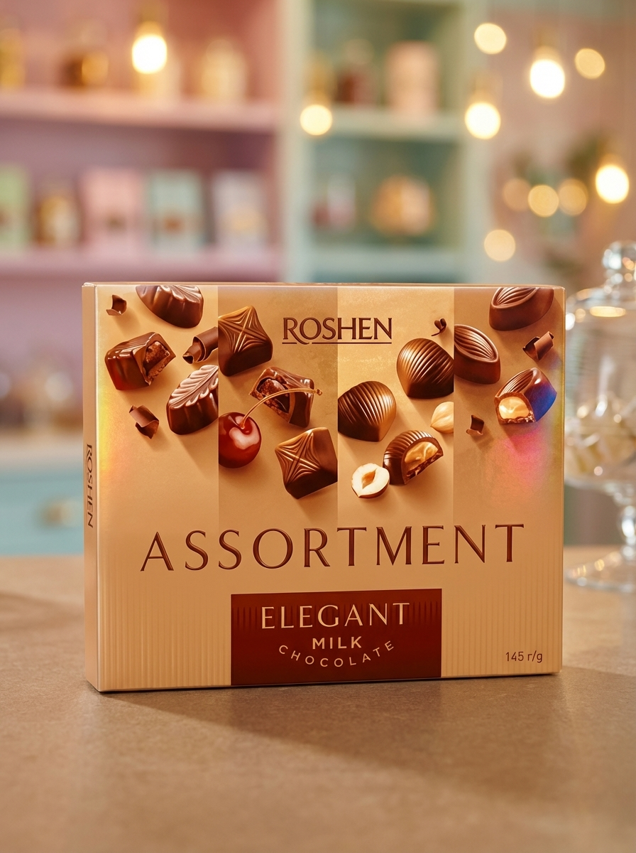 ROSHEN КОНФ 145Г ASSORTMENT MILK CHOCOLATE