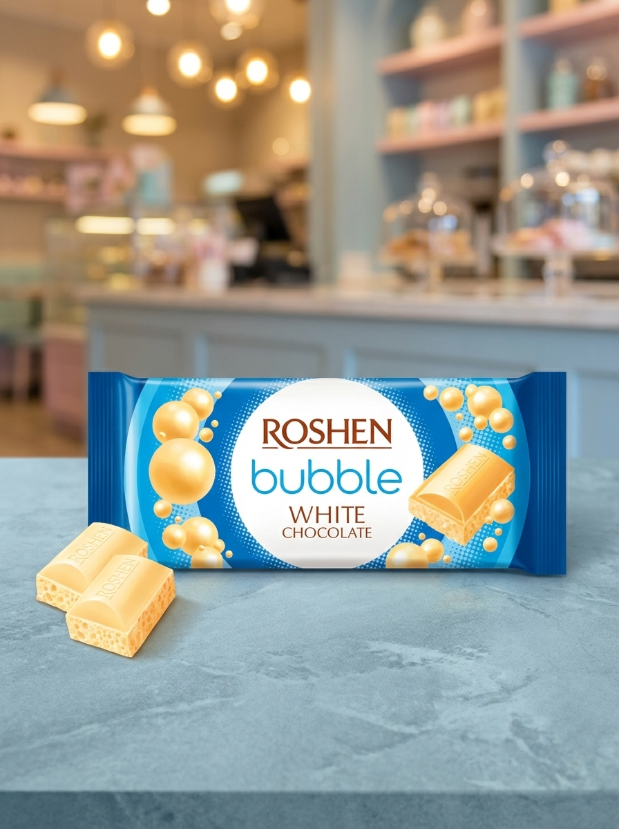 ROSHEN ШОК 80Г БЕЛЫЙ ПОРИСТЫЙ
